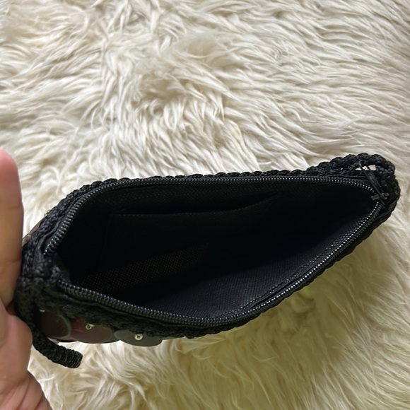 Vintage bohemian Crossbody smooth pebble stone dangle encrusted bag multi - Picture 4 of 6